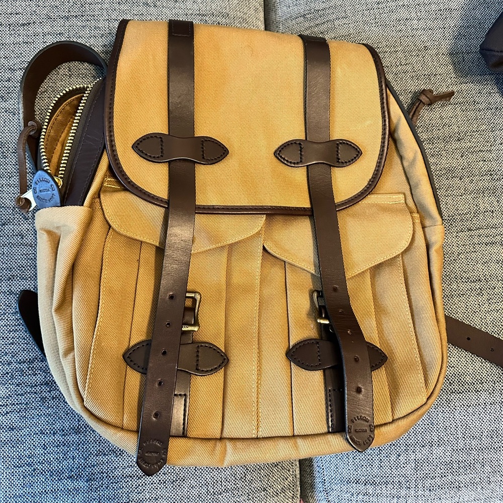 Filson Tan Rucksack Backpack